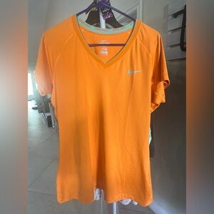 XL Orange NIKE Women's PRO DRI-FIT Training/Yoga/Gym/Run Shirt